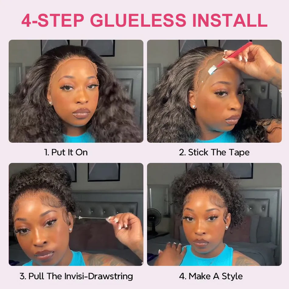 easy to install glueless wig