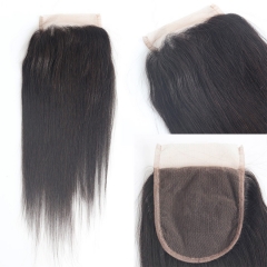 12A 4*4 Lace Closure Brown Lace  Closure #1b Lace Closure