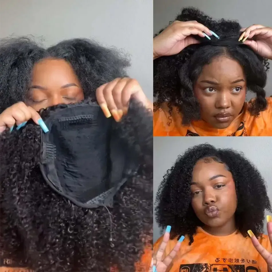 3-in-1 half wig