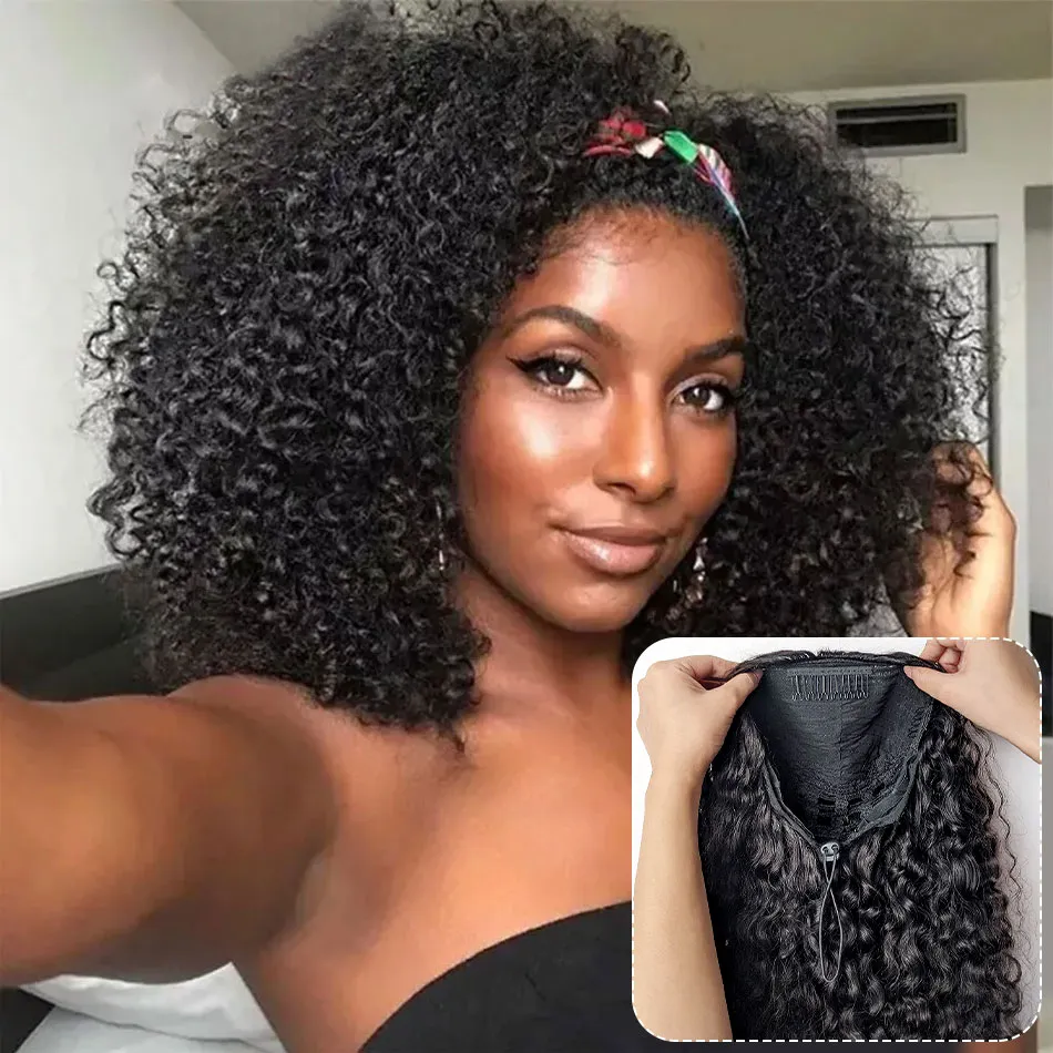 curly half wig