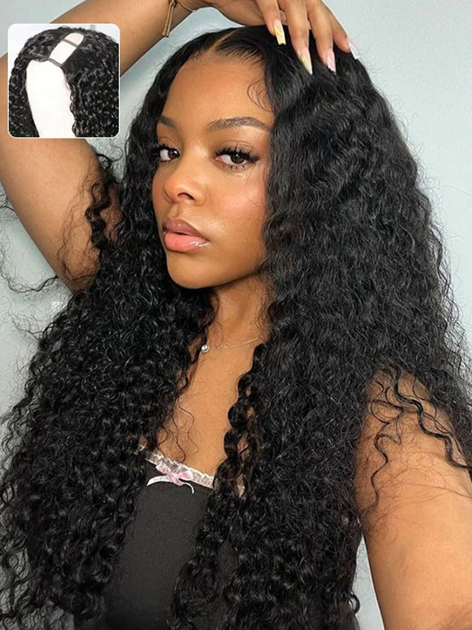 burmese curly u part wig