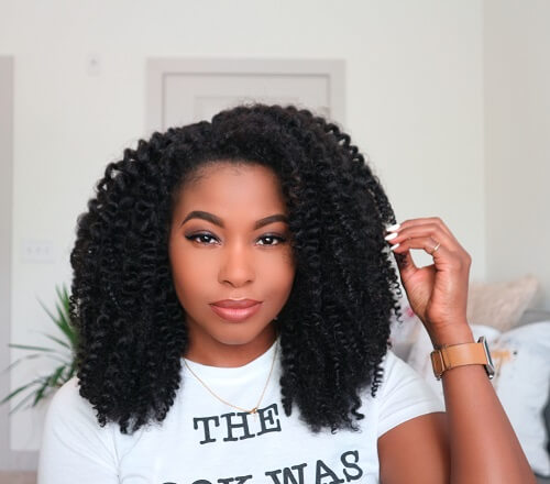 twist out curls