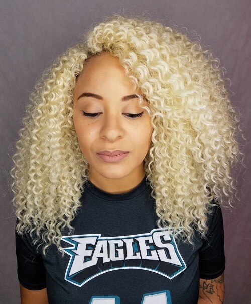 crochet Blonde Curls