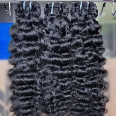 【12A 3PCS】Raw Burmese Curly Hair Bundles 100% Human Virgin Hair Weave Extensions