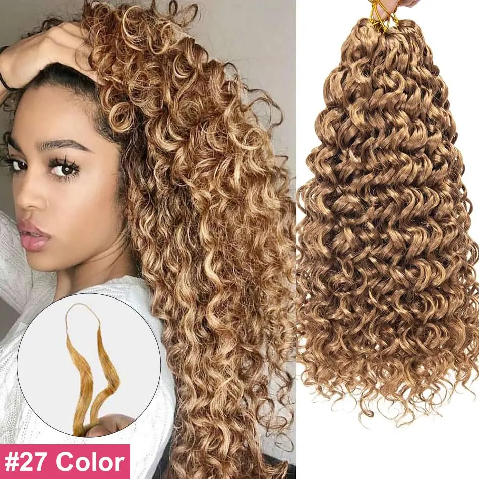 blonde crochet hair high ponytail