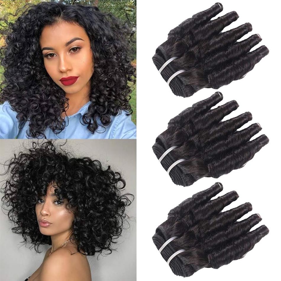 Brazilian Funmi Hair Curly Weave 3Pcs Bundles 100% Human Hair