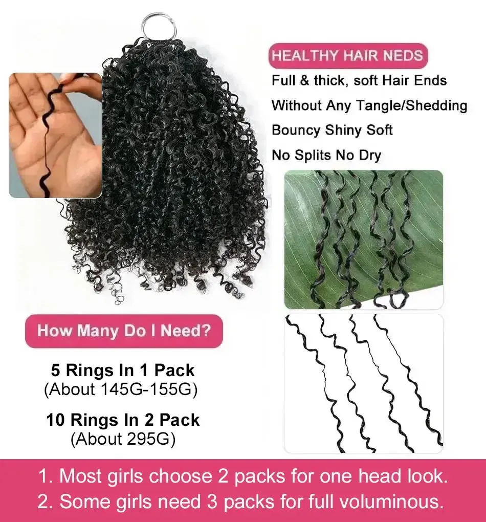 curly crochet hair human hair
