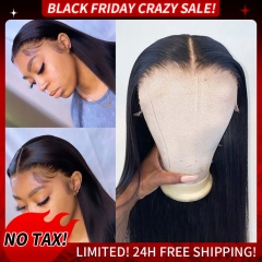 HD 13x6 Straight 180% Density Lace Frontal Closure Wig With Free Parting Space