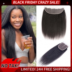12A 4*4/13*4 Kinky Straight Lace Closure Brown Lace Closure #1b Lace Closure