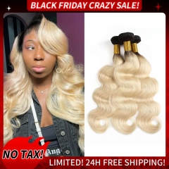 【13A 1PC】#R1B/613 Body Wave 1pc Hair Extensions 100% Human Hair Bundle