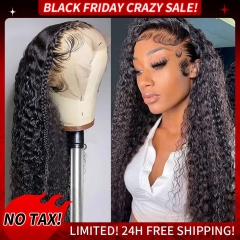 HD Lace 13*4 Lace Frontal Wig Deep Wave 180% Density Silky Human Hair