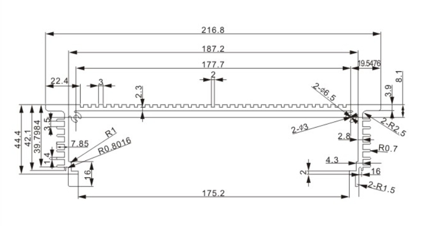 Wall mounting type aluminum extrusion enclosures