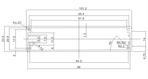 Aluminum extruision box Electronic Aluminum Box Metal Box China