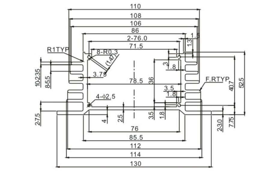 Aluminum extrusion enclosure