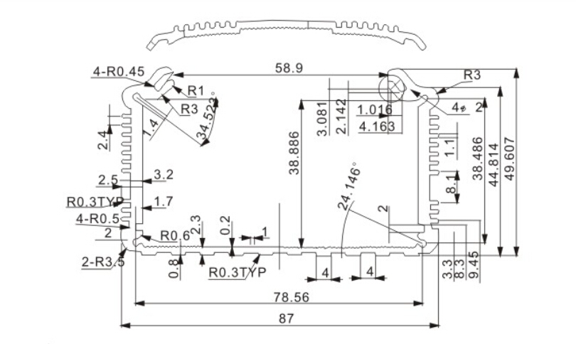 Aluminum extrusion enclosure