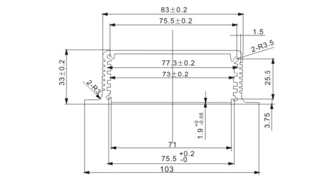 Hot sale GPS aluminum extrusion enclosure