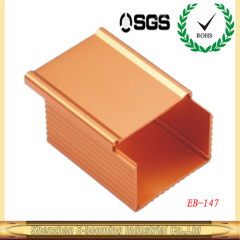 Orange color aluminum extrusion enclosure