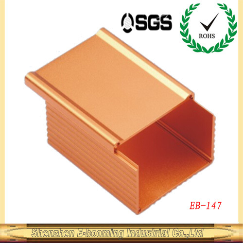 Orange color aluminum extrusion enclosure