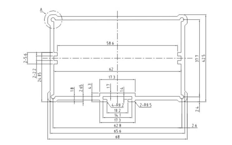 Wall mounting type aluminum extrusion enclosures