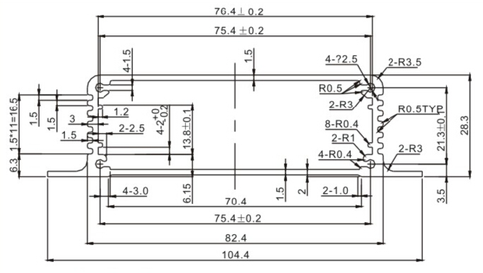 Led Full Color Controller enclosures Metal enclosures Alumnum extrusion enclosures for LED Full Color Controller