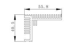 aluminum extrusion profile,aluminum profile heat sink ,power supply heat sink
