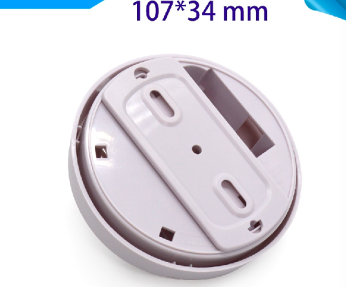 Plastic injection part factory China ABS plastic enclousres in round shap alarm plastic case