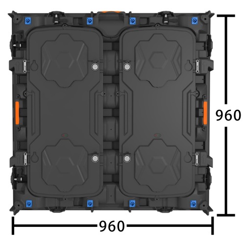 Aluminum die casting LED cabinet 960x960mm fixed rental use p2.5 p5 p10