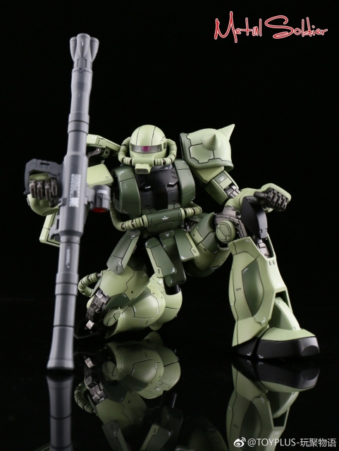 Metal Soldier 1/100 MS01 ZAKUII Green Chogokin Metal Bulid