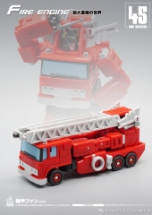 MechFansToys Mech Fans Toys MF-45 Fire Engine Inferno & MF-46 Crane