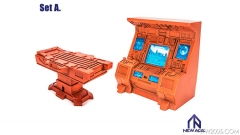 [Deposit only] NewAge Core Scenery Teletraan I Control Center & Operation Table Set A