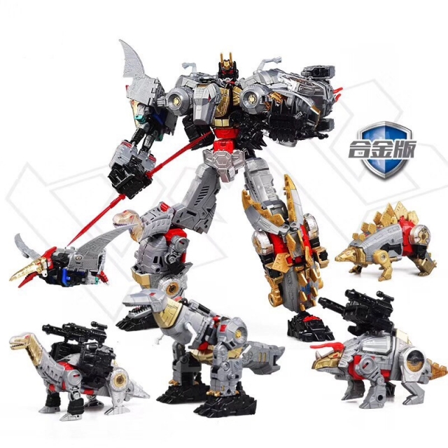 BLACK MAMBA H6002-7B DINO FORCE ROBOT FORCE VOLCANICUS COMBINER SET OF 5