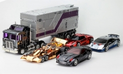 TRANSFORMMISSION - TFM - HAVOC - CAR COMBINER SET OF 5 CHROME VER.