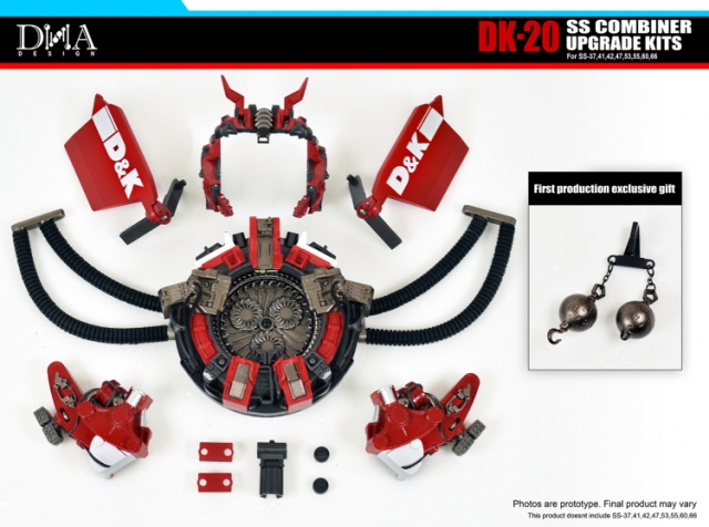 DNA DESIGN DK-20 STUDIO SERIES COMBINER DEVASTATOR UPGRADE KIT