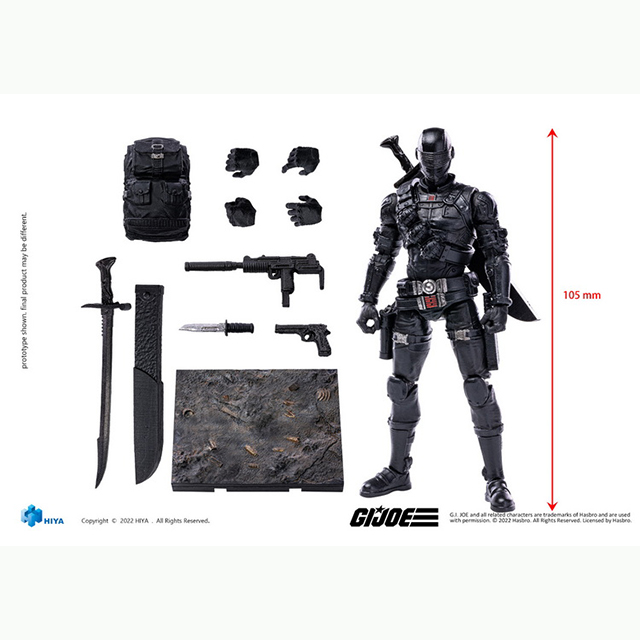 [DEPOSIT ONLY] HIYA 1/18 EXQUISITE MINI G I JOE SNAKE EYES