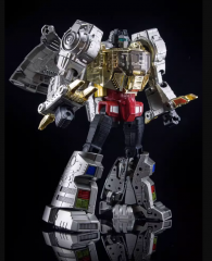 4TH PARTY MP-08 KING GRIMLOCK REXIMUS PRIME OVERSIZED STAINLESS STEEL COLOR VERSION