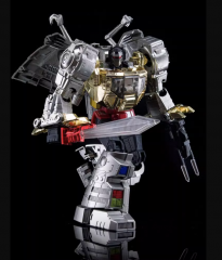 4TH PARTY MP-08 KING GRIMLOCK REXIMUS PRIME OVERSIZED STAINLESS STEEL COLOR VERSION