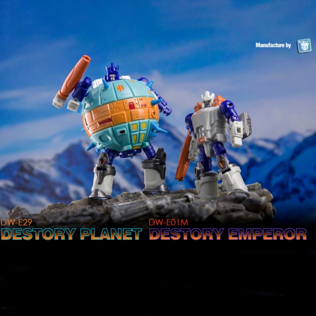 DR.WU DW-E01M DESTROY EMPEROR & DW-E29 DESTROY PLANET COMIC VERSION SET OF 2