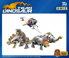 MECHEFANSTOYS MF-5IN1M DINOBOTS SET OF 5 METAL VERSION