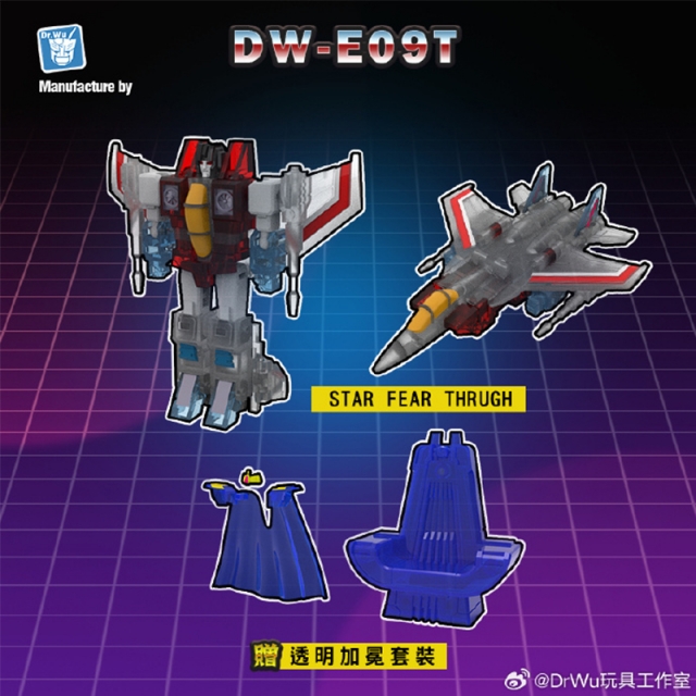 [Pre-order] DR.WU DW-E09T STAR FEAR Starscream TRANSPARENT VERSION