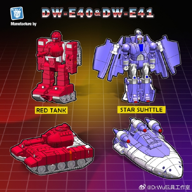 [Pre-Order] DR.WU DW-E40 RED TANK WARPATH & DW-E41 STAR SHUTTLE SCOURAGE SET OF 2