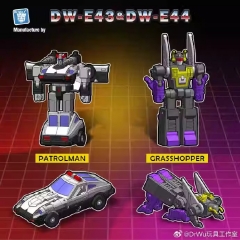 [Pre-Order] DR.WU DW-E43 PATROLMAN PROWL & DW-E44 GRASSHOPPER KICKBACK SET OF 2