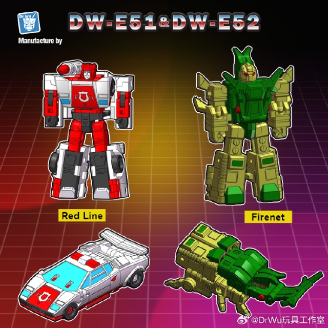 [Pre-Order] DR.WU DW-E51 RED LINE RED ALERT & DW-E52 FIRENET BOMBSHELL SET OF 2