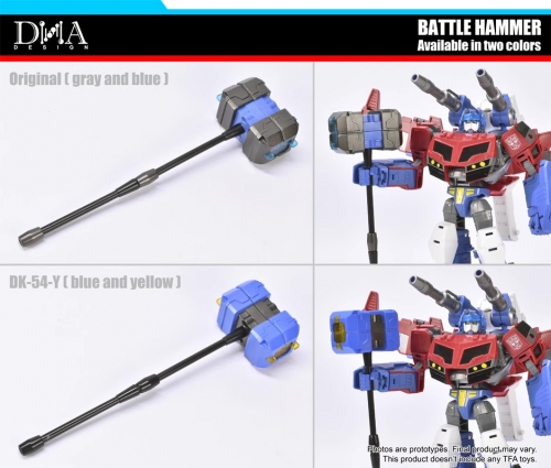 DNA DESIGN DK-54Y/O HAMMER UPGRADE KITS FOR DK-54 ANIMATED OPTIMUS PRIME