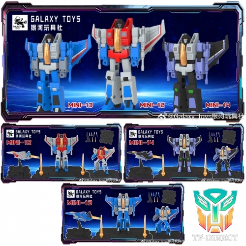 [Pre-Order] Galaxy Toys MINI12 Starscream & MINI13 Thundercracker & MINI14 Skywarp Set of 3
