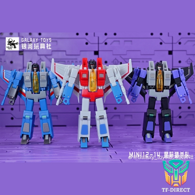 Galaxy Toys MINI12 Starscream & MINI13 Thundercracker & MINI14 Skywarp Set of 3