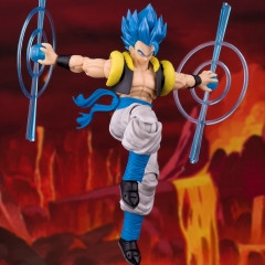 Demoniacal Fit Dragon Ball Hero Waltz Blue Hair Gogeta Action Figure