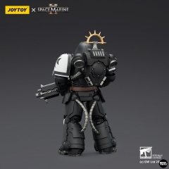 JoyToy JT03721 1/18 Warhammer 40K Game Edition Black Templars Heavy Intercessor with Heavy Bolt Rifle and Bolt Pistol