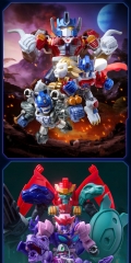Blokees Transformers Defender Version 07 Power of the Beast Model Kit Set of 12