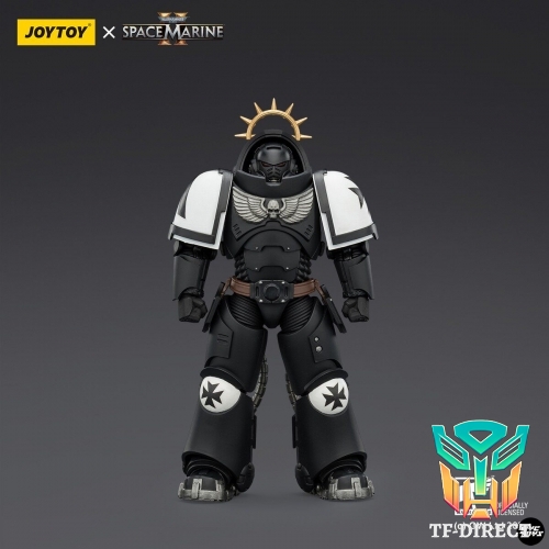 JoyToy JT03721 1/18 Warhammer 40K Game Edition Black Templars Heavy Intercessor with Heavy Bolt Rifle and Bolt Pistol