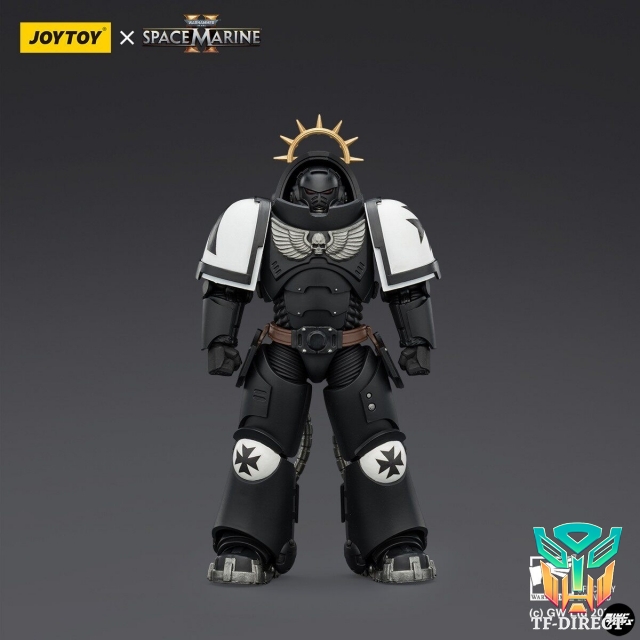 JoyToy JT03721 1/18 Warhammer 40K Game Edition Black Templars Heavy Intercessor with Heavy Bolt Rifle and Bolt Pistol